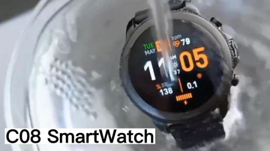 Simba C08 Orologio da uomo alla moda Orologio sportivo Riproduci musica Chiamata Bluetooth Fitness Monitoraggio della salute Smartwatch