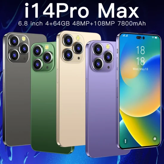 Nuovo I14 PRO Max 6,8 pollici 16 GB + 1 TB Smartphone Android 10 Core 5g Lascia che il telefono sia edizione globale